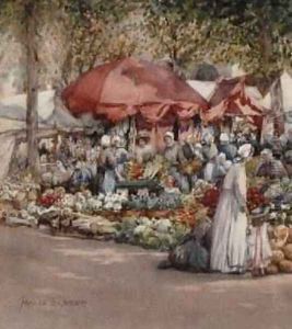 Market Day Northern France 1910