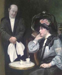 Waiting to take the next order by Arthur Navez