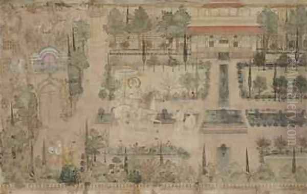 Muhammad Shah 1702-48 in a Garden - view 1