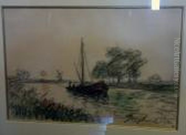 Le Canal Pres D'overschie, Hollande - view 1