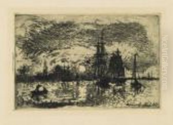 Soleil Couchant, Port D'anvers - view 1