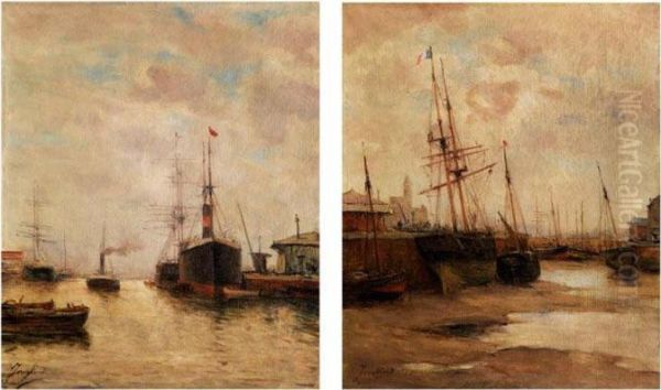 Im Hafen Und Wattenmeer Bei Ebbe - view 1