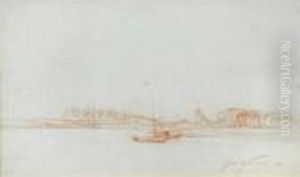 Sailing Boat On A Dutch River By A Church