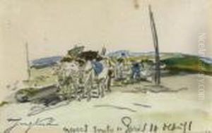 Nevers - La Route De Paris by Johan Barthold Jongkind