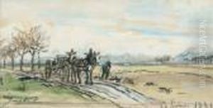 Charrette Sur Un Chemin Charrette Sur Un Chemin