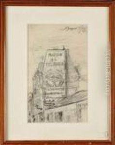 La Rue Saint Jacques, Paris by Johan Barthold Jongkind