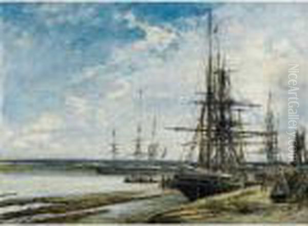 Bassin De Mouillage Sur La Meuse, Environs De Rotterdam - view 1