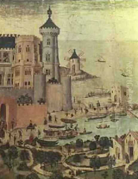 The Port of Majorca with the Almudaine Towers during the Conquest of the City by James I - view 1