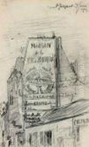 Rue Saint-jacques A Paris, 1872
 Crayon Noir