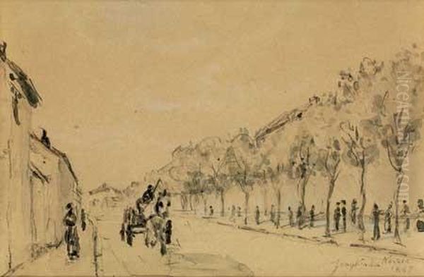 La Caleche A Nevers,1867 - view 1