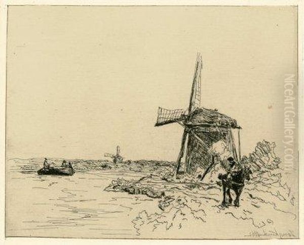 Cahier De Six Eaux-fortes (vues Dehollande), 1862 (l - view 1