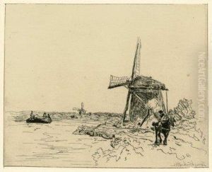 Cahier De Six Eaux-fortes (vues Dehollande), 1862 (l by Johan Barthold Jongkind