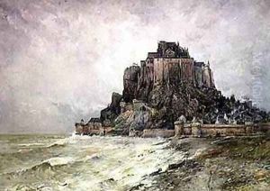 Mont Saint-Michel 1896 by Emile Noirot
