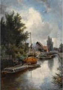 Chantier Naval Au Bord De La Schie, Pres De Delft
