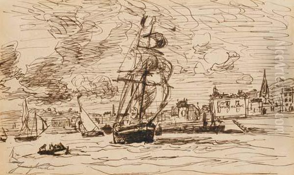 L'entree Du Port De Honfleur - view 1