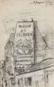 La Rue Saint-jacques A Paris by Johan Barthold Jongkind
