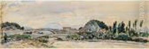 Pont De Claix Sur Le Drac by Johan Barthold Jongkind