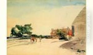 Vue De Saint Parize-le-chatel by Johan Barthold Jongkind