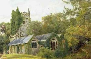 Cockington Church 1889 by Edward Noke