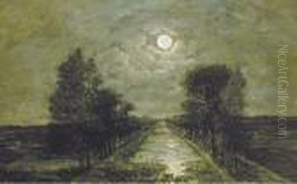 A Canal Under Moonlight - view 1