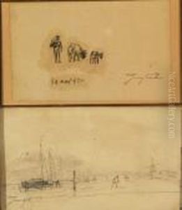 Port Scene (#) Farmer With Goats