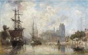 Le Port De Dordrecht, Temps Brumeux