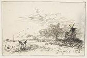 Two Etchings.
Demolitions De La Rue Des Francs-bourgeois Saint Marcel by Johan Barthold Jongkind