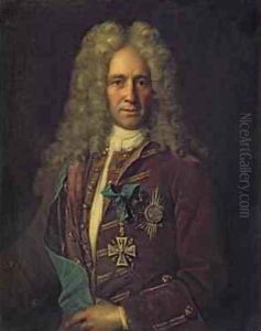 Portrait of State Chancellor Count G Golovkin 1720