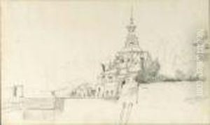 The Oude Hoofdpoort, Rotterdam by Johan Barthold Jongkind