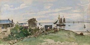 La Cte De Sainte-adresse by Johan Barthold Jongkind