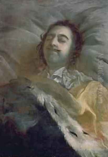 Peter I 1672-1725 the Great on his Deathbed 1725 - view 1