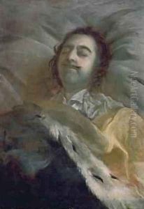 Peter I 1672-1725 the Great on his Deathbed 1725 by Ivan Nikitich Nikitin