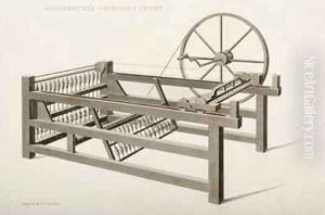 The Spinning Jenny invented by James Hargreaves in 1764 1835 by Nicholson, Thomas Henry