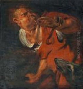 Etude De Chasseur Sonnant Du Cor