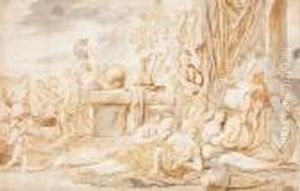 Aquarelliert by Jacob Jordaens
