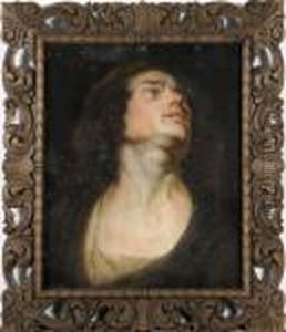 Head Of A Saint by Jacob Jordaens