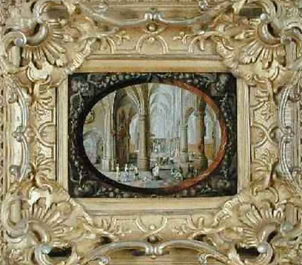 Interior of a Gothic Church by Day - view 1