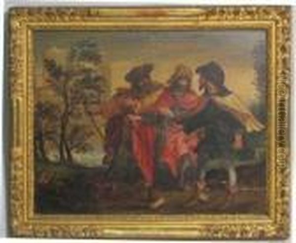 Le Christ Et Les Pelerins D'emmaus - view 1