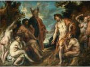 The Musical Contest Between Apollo And Pan by Jacob Jordaens