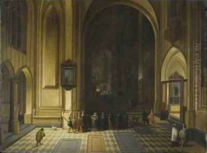 Interior of a Cathedral by Pieter the Elder Neefs