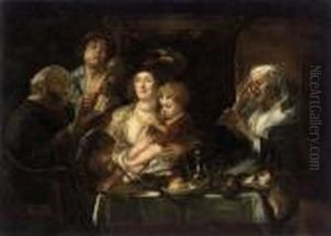 As The Old Sang, So The Young Pipe by Jacob Jordaens