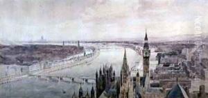 Panorama of London by Henry Newton