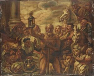 Diogenes Seeking A True Man by Jacob Jordaens