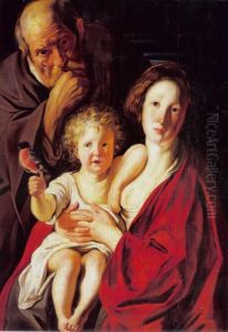 The Holy Family by Jacob Jordaens