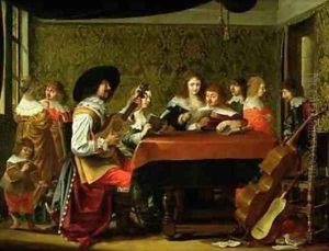 Interior with Musicians and Singers