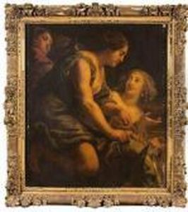 Clelie Traversant Le Tibre by Jacob Jordaens
