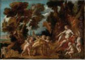 Sold By The J. Paul Getty Museum To Benefit Future Painting Acquisitions
 

 
 
 

 
 Venus And Eros Punishing A Satyr