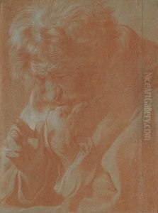 Pensive Saint by Jacob Jordaens
