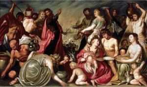 Moses And The Israelites Gathering Manna Moses And The Israelites Gathering Manna