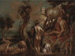 Mercury And Argus by Jacob Jordaens